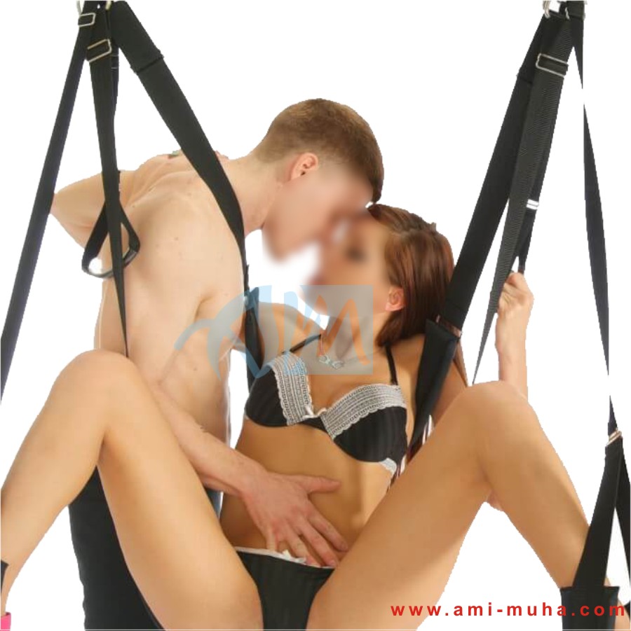 BDSM Leather Screamer Bondage Adult Sex Sling Swing Ami Muha