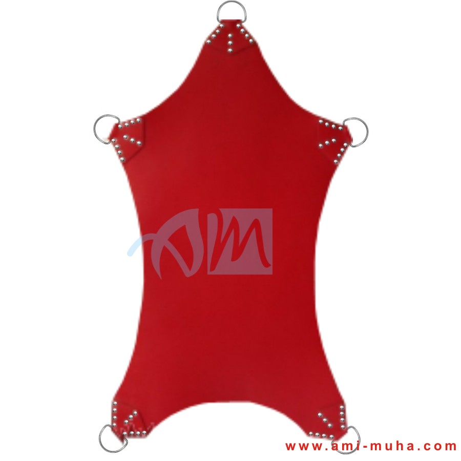 Red Leather BDSM Adult Sex Bondage Sling Swing Ami Muha