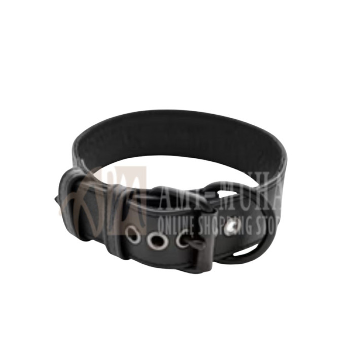 Pup Collar – Black | Bold, Sleek Leather Neck Gear