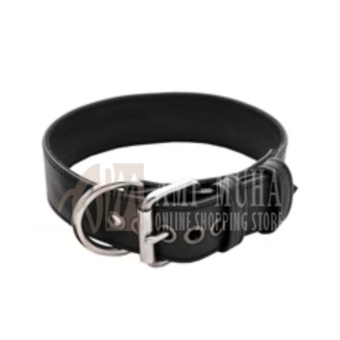 Classic Wide Collar – Stainless Steel | Premium Leather, Bold Design, Built for Comfort