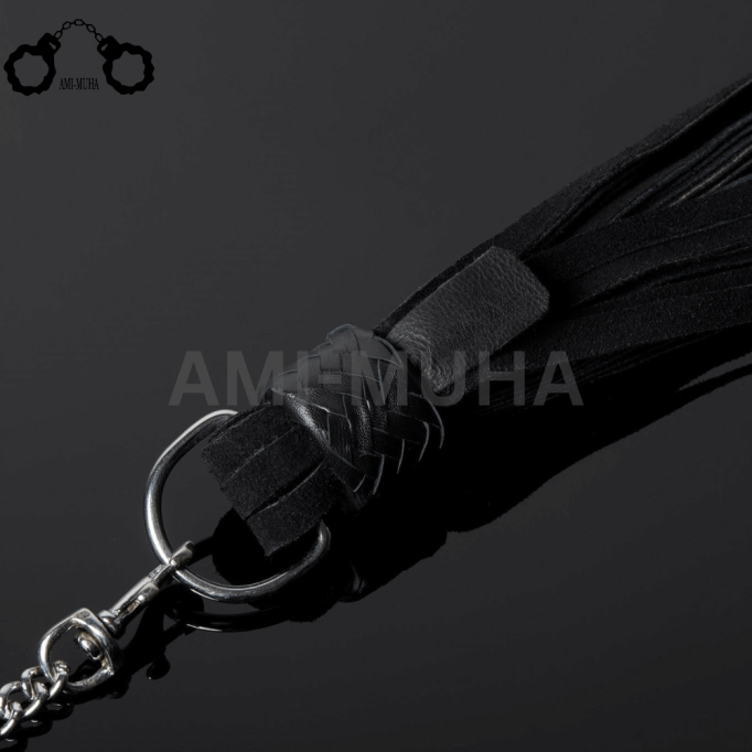 Ami-Muha Leather Chain Suede Bondage Flogger