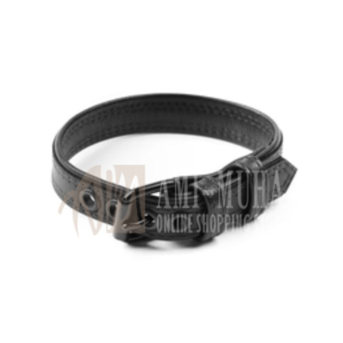 Combat Armbelt Narrow – Black Leather Armband for Men