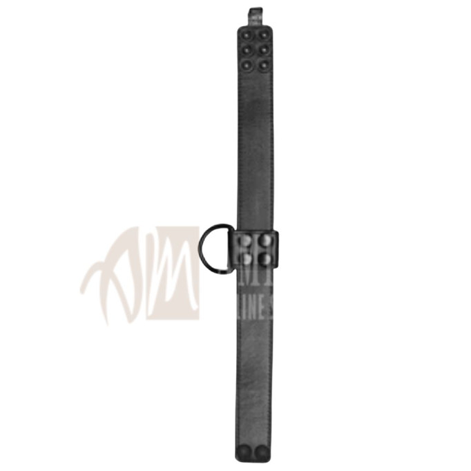 D-Ring Collar – Black | Premium Leather, Minimalist Design, Built to Last