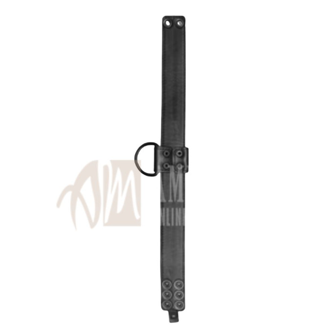 D-Ring Collar – Black | Premium Leather, Minimalist Design, Built to Last