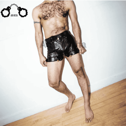 Leather Chastity Shorts - Maximum Secure 