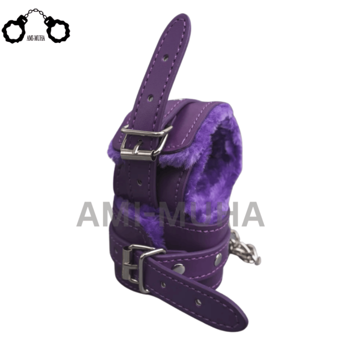 Premium Leather Purple Plus BDSM restraint set